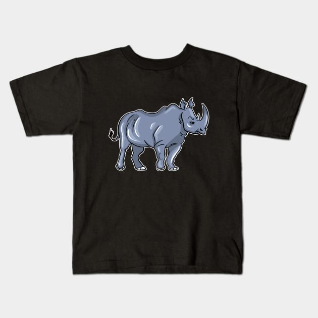 Rhino Kids T-Shirt by LetsBeginDesigns